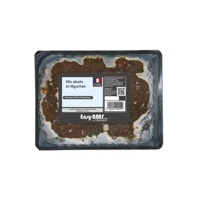 Mix d'abats et légumes 1kg