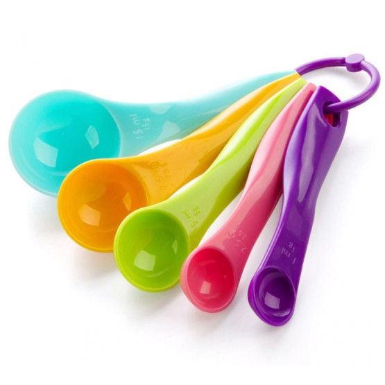 Multicoloured measuring spoons